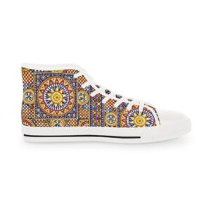 Patterned Pulse High Top Sneakers