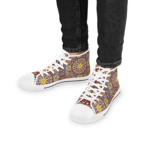 Patterned Pulse High Top Sneakers