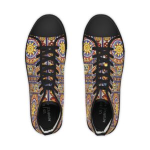 Patterned Pulse High Top Sneakers