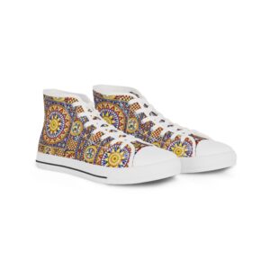 Patterned Pulse High Top Sneakers