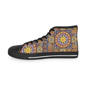 Patterned Pulse High Top Sneakers