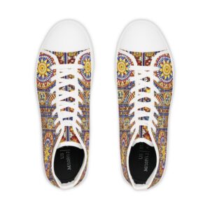 Patterned Pulse High Top Sneakers