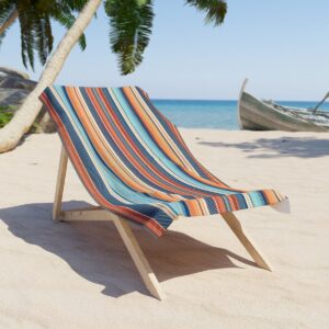 Sunset Stripes Beach Towel