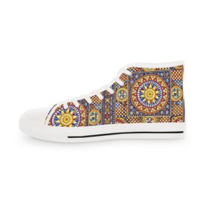 Patterned Pulse High Top Sneakers