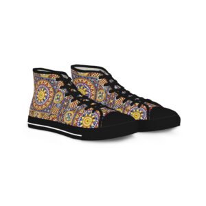 Patterned Pulse High Top Sneakers