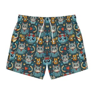 CatCam Vibes Swim Trunks