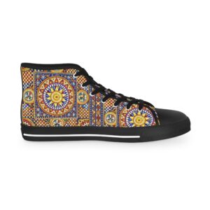 Patterned Pulse High Top Sneakers