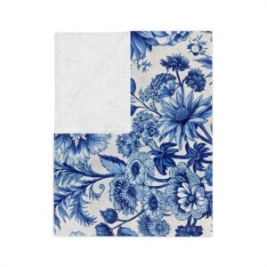 Blue Blossom Blanket