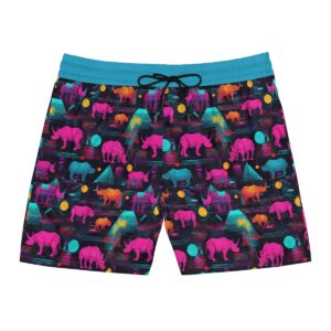 Neon Safari Swim Trunks