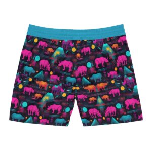 Neon Safari Swim Trunks