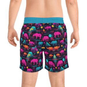 Neon Safari Swim Trunks