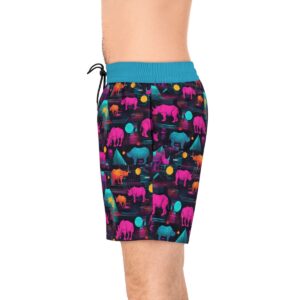 Neon Safari Swim Trunks