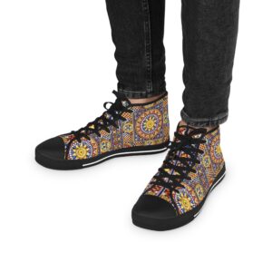 Patterned Pulse High Top Sneakers