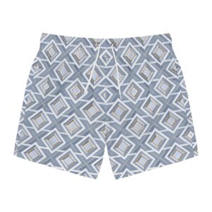 Azure Geometrics Swim Trunks