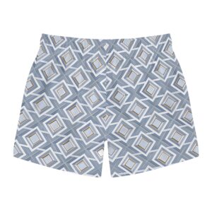 Azure Geometrics Swim Trunks