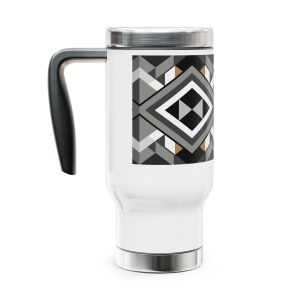 Stainless Steel Travel Mug with Handle, 14oz