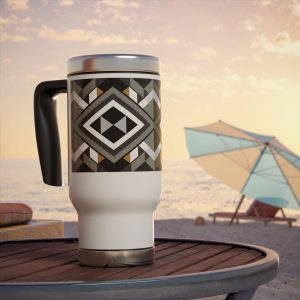 Stainless Steel Travel Mug with Handle, 14oz