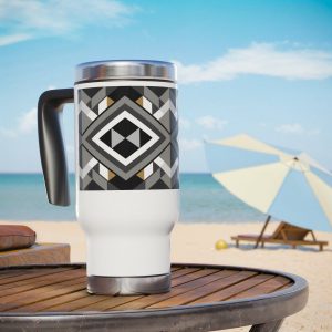 Stainless Steel Travel Mug with Handle, 14oz