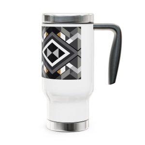 Stainless Steel Travel Mug with Handle, 14oz