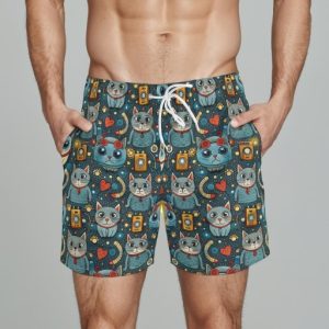 CatCam Vibes Swim Trunks