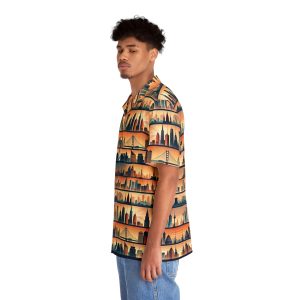 Cityscape Sunset Hawaiian Shirt