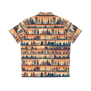 Cityscape Sunset Hawaiian Shirt