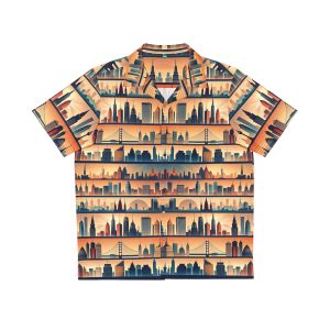 Cityscape Sunset Hawaiian Shirt