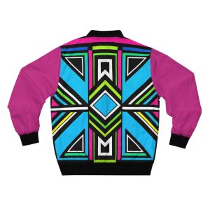 Geometric Groove Men’s Bomber Jacket