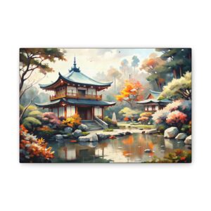 Autumn Serenity Canvas Art – Tranquil Landscape Decor