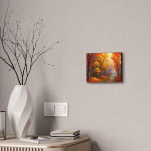 Autumn Forest Canvas Art- Vibrant Fall Landscape Wall Art