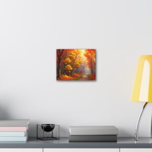 Autumn Forest Canvas Art- Vibrant Fall Landscape Wall Art
