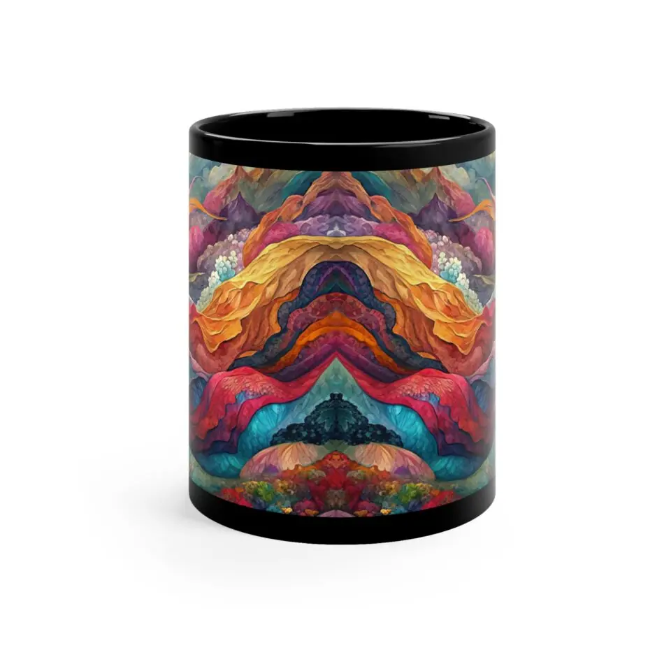 Black Coffee Mug, 11oz