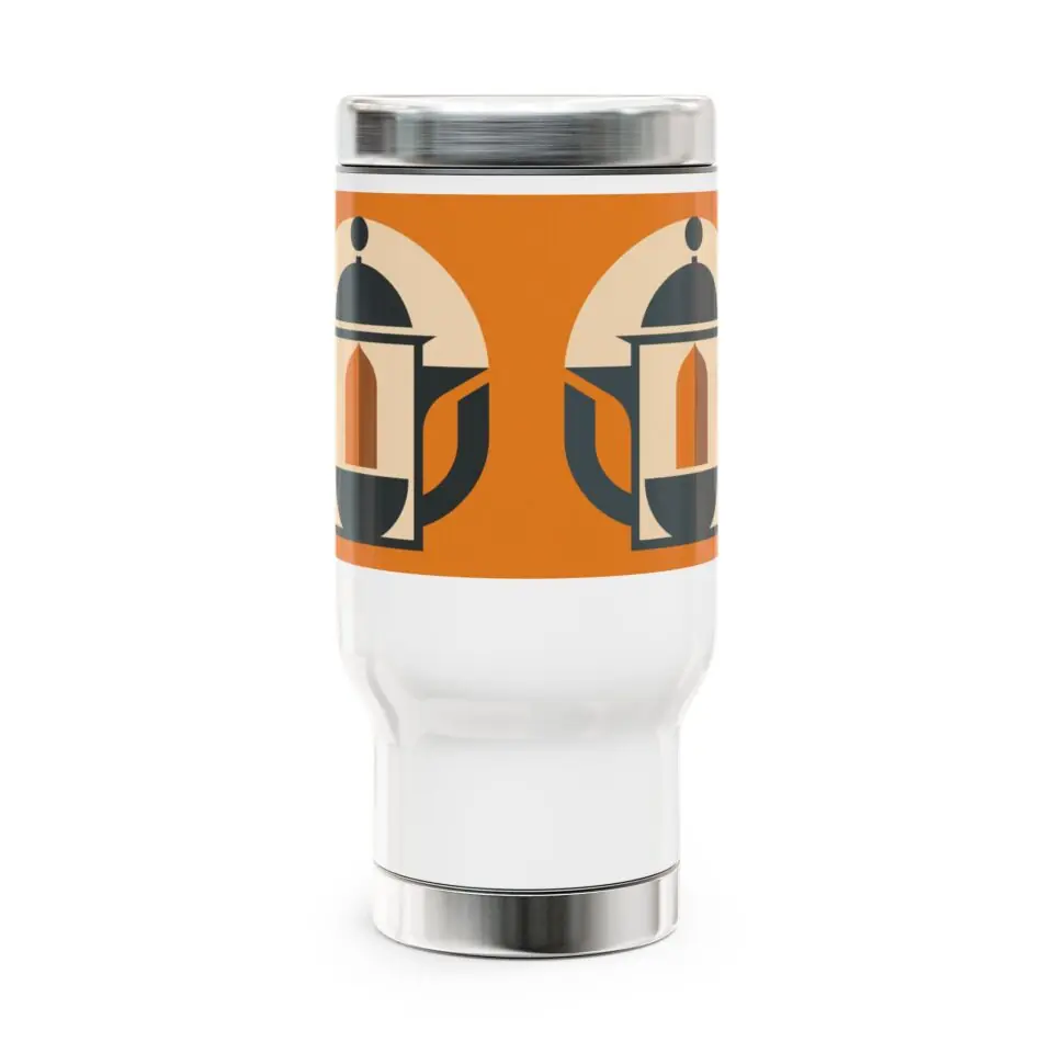 Stainless Steel Travel Mug with Handle, 14oz