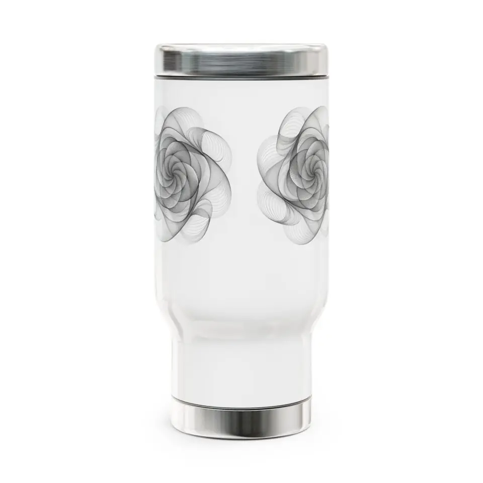 Stainless Steel Travel Mug with Handle, 14oz