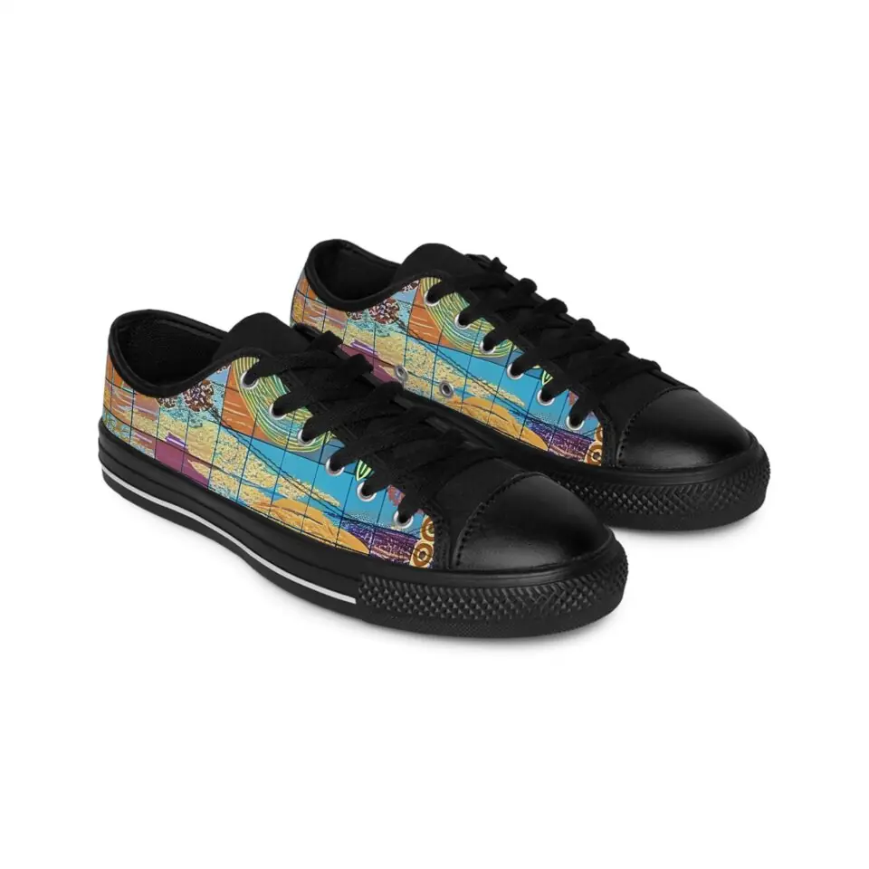 Colorful Artistic Men's Sneakers - Unique Design for Everyday Style
