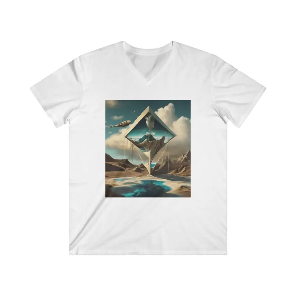 Men's Fitted V-Neck Short Sleeve Tee