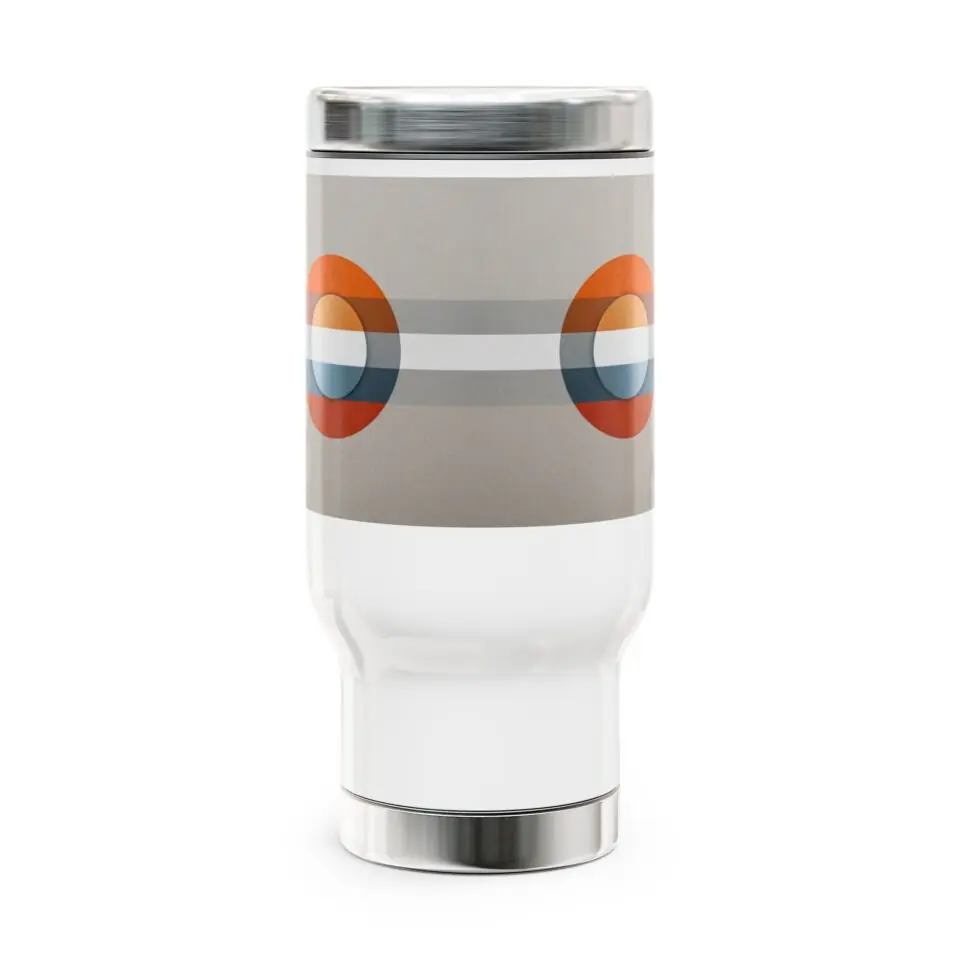 Stainless Steel Travel Mug with Handle, 14oz