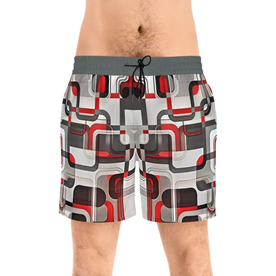 Men's Mid-Length Swim Shorts (AOP)