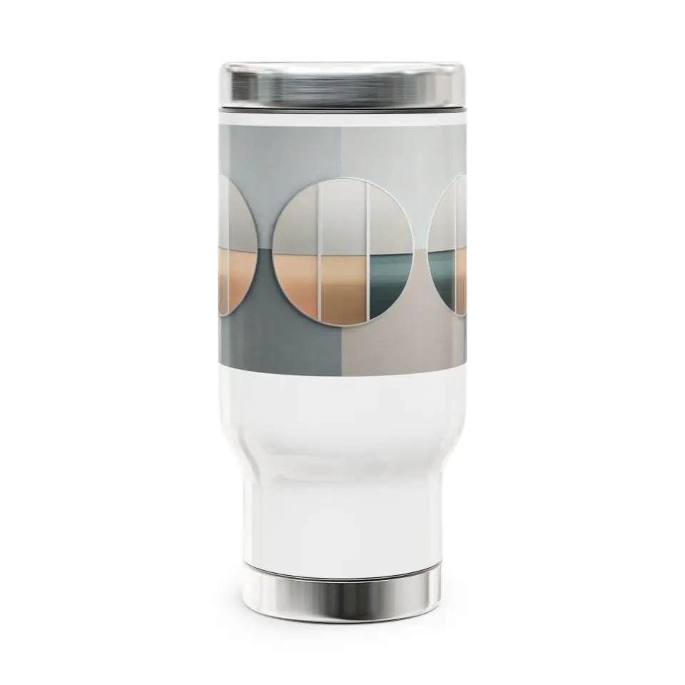 Stainless Steel Travel Mug with Handle, 14oz