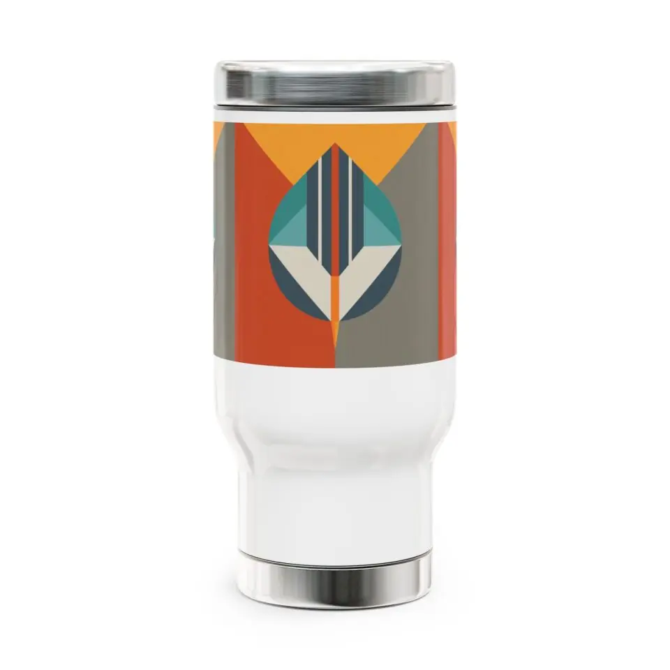 Stainless Steel Travel Mug with Handle, 14oz